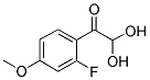 2-FLUORO-4-METHOXYPHENYLGLYOXAL HYDRATE 结构式