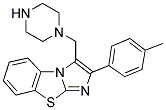 3-PIPERAZIN-1-YLMETHYL-2-P-TOLYL-BENZO[D]IMIDAZO-[2,1-B]THIAZOLE 结构式