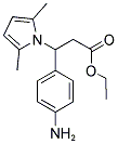 ETHYL 3-(4-AMINOPHENYL)-3-(2,5-DIMETHYL-1H-PYRROL-1-YL)PROPANOATE 结构式