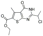 ETHYL 2-(1-CHLOROETHYL)-5-METHYL-4-OXO-3,4-DIHYDROTHIENO[2,3-D]PYRIMIDINE-6-CARBOXYLATE 结构式