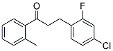 3-(4-Chloro-2-fluorophenyl)-2'-methylpropiophenone 结构式