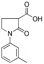 1-(3-METHYLPHENYL)-2-OXO-3-PYRROLIDINECARBOXYLIC ACID 结构式