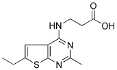 3-(6-ETHYL-2-METHYL-THIENO[2,3-D]PYRIMIDIN-4-YLAMINO)-PROPIONIC ACID 结构式