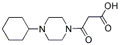 3-(4-CYCLOHEXYLPIPERAZIN-1-YL)-3-OXOPROPANOIC ACID 结构式