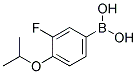 3-FLUORO-4-ISOPROPOXYPHENYLBORONIC ACID 结构式