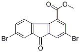 METHYL-2,7-DIBROMO-9-FLUORENONE-4-CARBOXYLATE 结构式