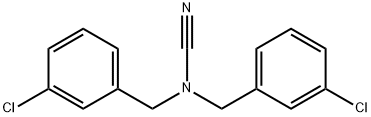 N,N-Bis(3-chlorobenzyl)cyanamide 结构式