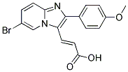 3-[6-BROMO-2-(4-METHOXY-PHENYL)-IMIDAZO[1,2-A]-PYRIDIN-3-YL]-ACRYLIC ACID 结构式