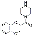 2-(2-METHOXY-PHENOXY)-1-PIPERAZIN-1-YL-ETHANONE 结构式