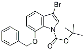 7-BENZYLOXY-3-BROMOINDOLE-1-CARBOXYLIC ACID TERT-BUTYL ESTER 结构式