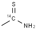THIOACETAMIDE, [1-14C] 结构式