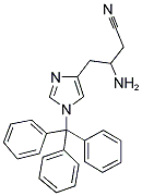 4-(1-TRITYLIMIDAZOL-4-YL)-2-AMINOBUTYRONITRILE 结构式