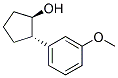 TRANS-2-(3-METHOXYPHENYL)CYCLOPENTANOL 结构式