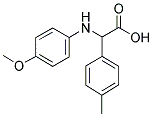 (4-METHOXY-PHENYLAMINO)-P-TOLYL-ACETIC ACID 结构式