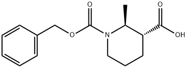 (2S,3R)-1-CBZ-2-甲基-哌啶-3-羧酸 结构式