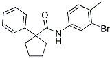 N-(3-BROMO-4-METHYLPHENYL)(PHENYLCYCLOPENTYL)FORMAMIDE 结构式