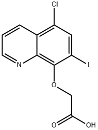 2-((5-氯-7-碘喹啉-8-基)氧基)乙酸 结构式