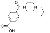 4-[(4-ISOBUTYLPIPERAZIN-1-YL)CARBONYL]BENZOIC ACID 结构式