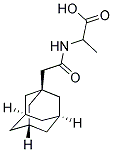 2-[(1-ADAMANTYLACETYL)AMINO]PROPANOIC ACID 结构式