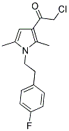 2-CHLORO-1-[1-[2-(4-FLUOROPHENYL)ETHYL]-2,5-DIMETHYL-1H-PYRROL-3-YL]ETHANONE 结构式