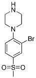 1-[2-Bromo-4-(methylsulfonyl)phenyl]piperazine 结构式
