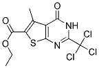 5-METHYL-4-OXO-2-TRICHLOROMETHYL-3,4-DIHYDRO-THIENO[2,3-D]PYRIMIDINE-6-CARBOXYLIC ACID ETHYL ESTER 结构式