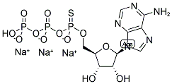 Adenosine-5'-(alpha-thio)-triphosphate, sodium salt 结构式