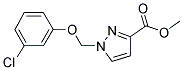 1-(3-CHLORO-PHENOXYMETHYL)-1 H-PYRAZOLE-3-CARBOXYLIC ACID METHYL ESTER 结构式