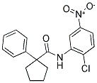 N-(2-CHLORO-5-NITROPHENYL)(PHENYLCYCLOPENTYL)FORMAMIDE 结构式