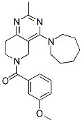 (4-AZEPAN-1-YL-2-METHYL-7,8-DIHYDRO-5H-PYRIDO[4,3-D]PYRIMIDIN-6-YL)-(3-METHOXY-PHENYL)-METHANONE 结构式