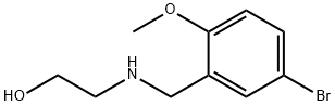 2-((5-溴-2-甲氧基苄基)氨基)乙烷-1-醇 结构式
