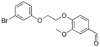 4-[2-(3-BROMO-PHENOXY)-ETHOXY]-3-METHOXY-BENZALDEHYDE 结构式