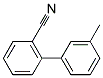 3'-METHYL[1,1'-BIPHENYL]-2-CARBONITRILE 结构式