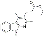 2,4-DIMETHYL-1-AZACARBAZOLE-3-PROPIONIC ACID ETHYL ESTER 结构式