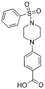 4-[4-(PHENYLSULFONYL)PIPERAZIN-1-YL]BENZOIC ACID 结构式