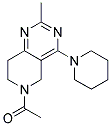 6-Acetyl-2-methyl-4-piperidin-1-yl-5,6,7,8-tetrahydropyrido[4,3-d]pyrimidine 结构式