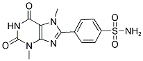 3,7-DIMETHYL-8-(P-SULFONAMIDOPHENYL)XANTHINE 结构式