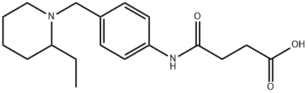 N-[4-(2-ETHYL-PIPERIDIN-1-YLMETHYL)-PHENYL]-SUCCINAMIC ACID 结构式