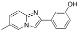 3-(6-METHYLIMIDAZO[1,2-A]PYRIDIN-2-YL)PHENOL 结构式