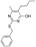 2-(Benzylthio)-5-butyl-6-methylpyrimidin-4-ol 结构式