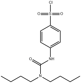 4-(3,3-Dibutyl-ureido)-benzenesulfonyl chloride 结构式