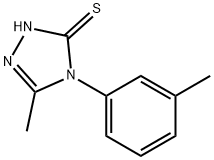 5-甲基-4-(3-甲基苯基)-4H-1,2,4-三唑-3-基氢硫化物 结构式