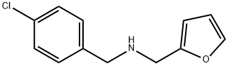 N-(4-氯苄基)-1-(呋喃-2-基)甲胺 结构式