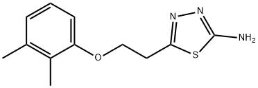 5-[2-(2,3-DIMETHYL-PHENOXY)-ETHYL]-[1,3,4]-THIADIAZOL-2-YLAMINE 结构式