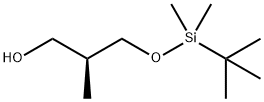 (2S)-3-[[(叔丁基)二甲基硅烷基]氧基]-2-甲基-1-丙醇 结构式