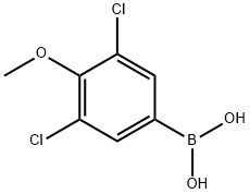 3,5-二氯-4-甲氧基苯硼酸 结构式
