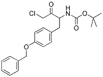 [1-(4-BENZYLOXY-BENZYL)-3-CHLORO-2-OXO-PROPYL]-CARBAMIC ACID TERT-BUTYL ESTER 结构式