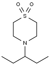 4-(1-ETHYLPROPYL)-1LAMBDA6,4-THIAZINANE-1,1-DIONE 结构式