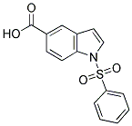 1-PHENYLSULFONYLINDOLE-5-CARBOXYLIC ACID 结构式
