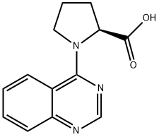 1-(喹唑啉-4-基)吡咯烷-2-羧酸 结构式